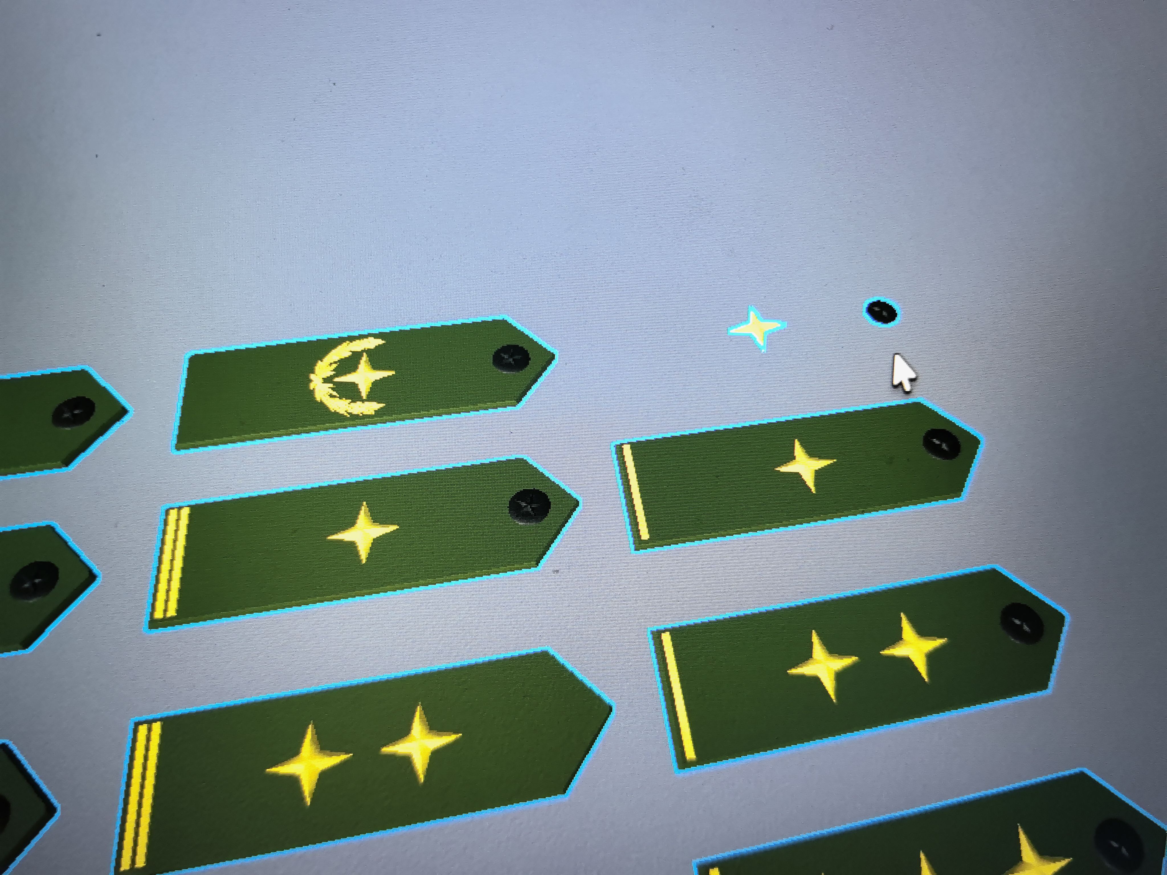 [CN]中国1995年代警衔模型-全套、未适配穿戴系统（China 1995-era Police Rank Model - Not Adapted for Wearable Systems）